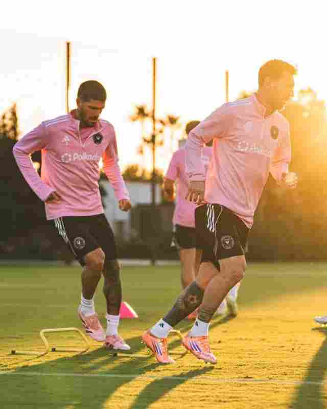 邁阿密國際社媒曬訓練照片，梅西、德保羅歸隊備戰季后賽