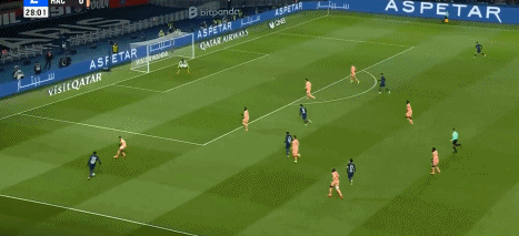 第29分鐘，努諾-門德斯傳中，李剛仁后點破門，巴黎1-0