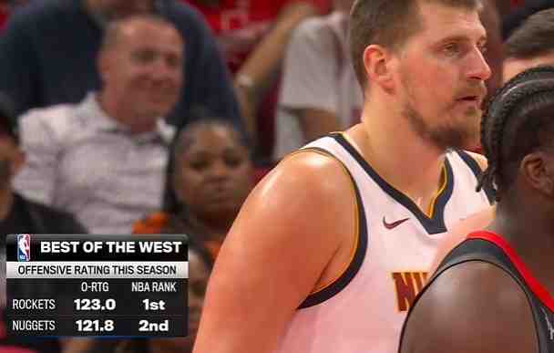 火星撞地球!火箭進攻效率值123聯(lián)盟第一 掘金121.8緊隨其后