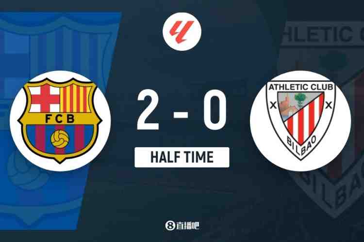 半場-巴薩暫2-0畢爾巴鄂競技 萊萬破門費蘭補時單刀破門